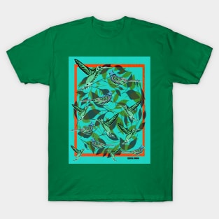 hummingbird mockingjay bird by design ecopop T-Shirt